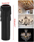 Skelang 24 4" Pcs Tall Candle Socket Covers, Black Candle Covers Sleeves Fit to Most Chandeliers, Chandeliers Base