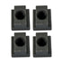 4pcs 3/8”-16 Threaded T-Slot Nuts, Black Oxide Finish Sliding Nuts T Track Accessories, Hammer Head Fastener for