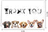 RUALOVE Cute Dog Thank You Card - Appreciation Gift for Friend, Teacher, Boss, Coworker or Dog Lover - Pun Veterinarian