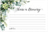 Lush Greenery Share A Memory Card Pack / 50 Beautiful Memorial Event