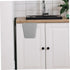 Compact Rolling Cart Storage with Hanging Basket - Space-Saving Design