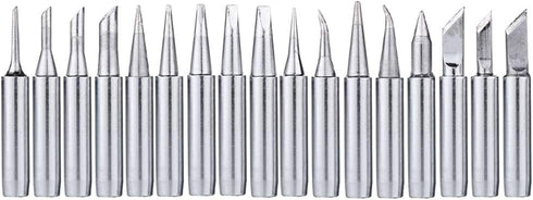 Mesee 17Pcs Soldering Iron Tips Kit 900M Lead-Free Solder Iron Tip Welding Replacement Accessories for Hakko, Radio Shack, TENMA, ATTEN, Quick, Aoyue, Yihua Solder Station