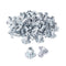 POWERTEC 1/4-20 T Nuts, 50 Pcs | 4 Pronged Tee Nuts for Bolts, Threaded Inserts for Wood Working, Rock Climbing Holds,