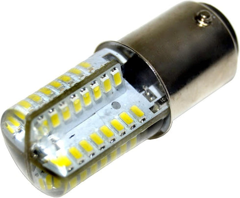 HQRP 110V LED Light Bulb Cool White, Compatible with Singer Sewing Machines 201, 221, 301, 401, and More