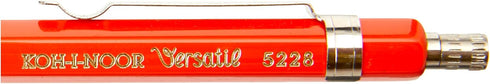 Koh-I-Noor 2mm Short Mechanical Clutch Lead Holder Pencil - Red