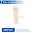 MroMax 20Pcs Wooden Dowel Pins - 8 x 30mm, Approx 5/16" x 1-3/16" Fluted Beveled Hardwood for Furniture DIY Projects