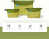pack all Water-Resistant Material Zipper Pouch, Mesh Zipper Bag for Storage, Travel, Office (Small) (Green)
