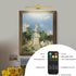 15.7 inch Dimmable Brass Battery Operated Picture Light with Remote,Wireless Gallery Lights Brass Rechargeable Display