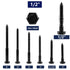 1/2" x 3" Hex Head Lag Screws Bolts, 20Pcs 304 Stainless Steel 18-8, Partial Thread, Hexagon Head Wood Screws