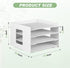 Scrapbook Paper Organizer 4 Tier File Organizer for Desk 12 x 12 Stackable Paper Trays Paper Holder Organizer Desktop File Organizer for Home Office School Decorations