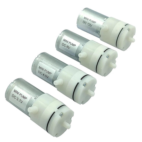 CXYFQUUK 3.7V 6V 12V 370 1Pcs(DC 12V) Small Mini Motor Diaphragm Air Pump Vacuum Pump Negative Pressure Suction Pump