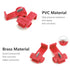100pcs Solderless Quick Splice Snap Wire Connectors, 22-18 AWG Red Cold Pressed Insulated Electric Crimp
