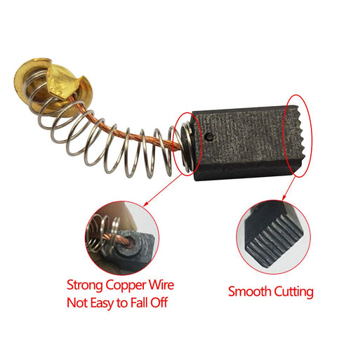 30Pcs Motor Carbon Brush, 6.5x7.5x12.5mm for Angle Grinder Electric Motor Replacement