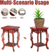 100% Garneck Wood Plant Stand Unique Design Small Decorative Pedestal Base for Indoor Plants Natural Wood for Home