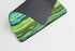 Smooffly Mouse Pad with Bright Blue and Green Waves, Watercolor Wavy Texture Design, Non-Slip for Computers