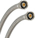 Eastman 48 Inch x 1/2 Inch FIP Flexible Faucet Connector, Braided Stainless Steel Supply Hose Line
