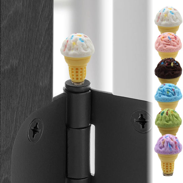 Ice Cream Hinge Heads Set of 6 - Magnetic Hinge Head Home