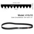 uxcell 2pcs 410J10 PJ V-Ribbed Belt 10 Ribs 41" Length x 0.92" Width x 0.14" Height, EPDM Rubber V Belt, Multi Wedge Micro V Belt