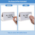 Mini Desktop Double-side Dry Erase Board, Foldable Stand-up Whiteboard with Dual-tip Marker (Two Board)