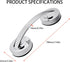 Suction Cup Handle for Glass Shower Door, Window, Suction Grab Bars, Sliding Doors Handle for Bathroom Cabinets