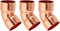 PATIKIL 7/8" ID 1mm Thick Elbow Copper Fitting, 3pcs 99.9% Pure Copper 45 Degree Pipe Fitting with Sweat Connection