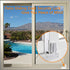 Secure(1 Pack,White) HauSun Patio Sliding Door Security Foot Lock Kick Lock, Fits on Top Rail-Childproof patio Door