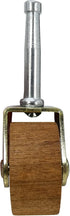 Shepherd Hardware 9051 1-5/8-Inch Designer Stem Casters, Brown, Wood Wheel, 2-Pack, 5/16-Inch Stem