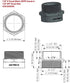 G Thread Female to NPT Thread Male Pipe Fitting Adapter, Lead-Free Adapter (1 1/2 inch)