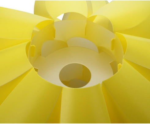 Lightingsky DIY IQ Jigsaw Puzzle Toy Lotus Flower Lamp Shade Ceiling Pendant for Room Decoration (Yellow)