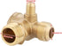 Air Compressor Check Valve, 90 Degree Male Thread 3 Port Brass Tube Connector Replacement for Central Pneumatic