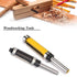 Mesee 2 Pieces Flush Trim Router Bit Set, 1/4 Inch Shank, Pattern Template Trimming Router Bits with Bearing Guide,