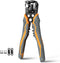 3-In-1 Self Adjusting Wire Stripper Tool, 8 Inch, Stripper/Cutter/Crimping for 10-24 AWG, Blades & Springs Included