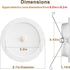 7117 6 Inch 16W 5500K E26, 2Pack Motion Sensor LED Recessed Lights, Downlight Daylight, Motion Activated Security