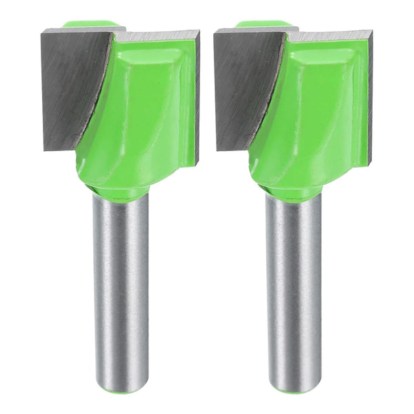HARFINGTON 2pcs Bottom Cleaning Router Bits 1/4" Shank Carbide Tipped Spoilboard Surfacing