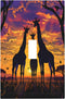 HTSAHKV Giraffe Sunset Wall Plate Light Switch Cover Single Gang Outlet Faceplate Print