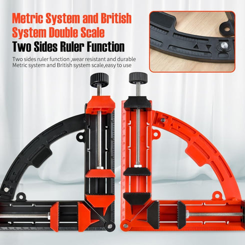 Multi Angle Degree Corner Clamps, Adjustable 30-90 Degrees Sawing Mitre Right Angles Measuring Cutting Tool