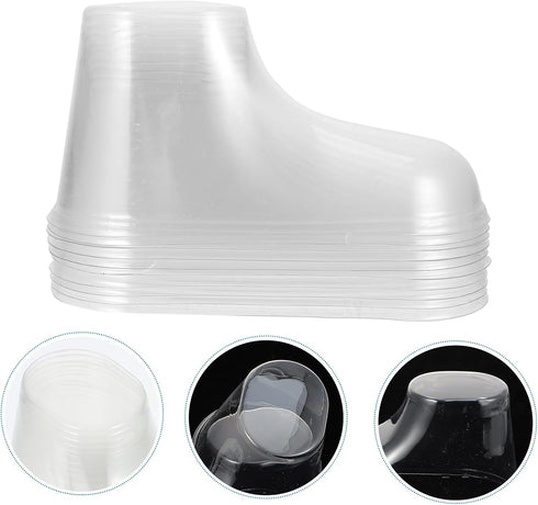10Pcs EXCEART Clear Plastic Baby Feet Display Model Children Baby Shoe Rack Baby feet Model Plastic Shoe Rack Holder
