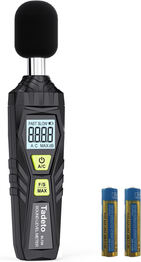 Decibel Meter, Tadeto Digital Sound Level Meter Portable SPL Meter 30dB to