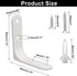 8 90 Litoexpe Pcs Heavy Duty L Brackets, Degree Right Angle Corner Braces Stainless Steel Shelf Brackets with Mounting