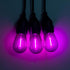 S14 Colored LED String Light Bulbs, 15 Pack, 1 Watt Plastic Shatterproof, E26 Medium Base, Multi-Color