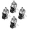 GANAZONO 4pcs Small Caster Wheels Brakes Swivel Caster Wheels for Cart Replacement