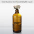 AOZITA 4 Pack 100ml Dark Amber Dropper Bottles with 1 Funnel & 4 Labels, 3.4oz Brown Glass Tincture Bottles for