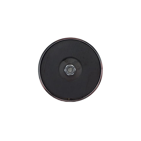 Master Magnetics Round Base Magnet with Eyebolt, 2.65" Diameter, 65 Pound Pull, Pack of 2