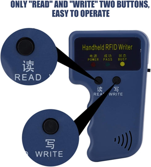 ORYKEY 6 Set 125 Community Reader Writer, Handheld ID Card Copier Duplicator Portable KHz ard Cloner for School Office