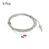MECCANIXITY 5pcs K Type Thermocouple Temperature Sensor, M6 Screw Probes, 6.6ft, 0 to 800°C Temperature