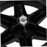 2pcs Garneck Heavy Duty Replacement Wheels for Shopping Cart Stair Climbing Cart Rolling Accessories Black Rubber Foam