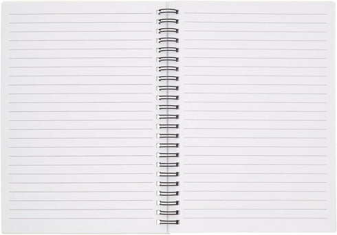 Paper Junkie 5 Pack Spiral Journal, Small Notebooks Bulk, 6" x 8", 120 Lined Pages, 5 Colors Kraft Paper Covers