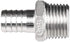Learn To Brew 1/2b1/2mpt Male Hose Barb Adapters, Stainless Steel NPT