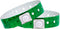 Holographic Plastic Wristbands by Ouchan, Green - 100 Pack for Events Parties