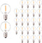 G40 LED Replacement Light Bulbs, 25 Pack, 0.6W Shatterproof Globe Bulb, E12 Candelabra Base, Dimmable for Outdoor